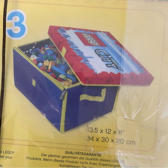 LEGO City ZipBin Medium Toy Box and Play Mat bin for Legos - Picture 8 of 10